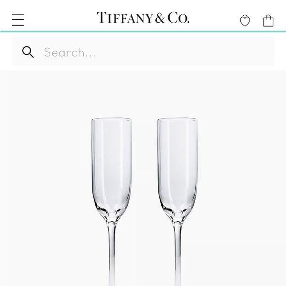 Tiffany & Co. Dining Nwt Tiffany And Co Crystal Champagne Flutes